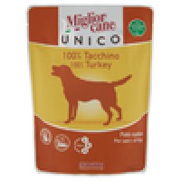 Migliorcane Unico Patè rustico per cani > di 8 kg 100% Tacchino