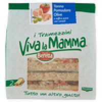 Fratelli Beretta i Tramezzini Viva la Mamma Tonno Pomodoro Olive e soffice pane con cereali