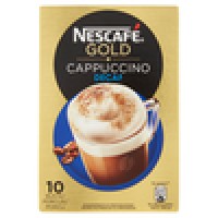 NESCAFÉ CAPPUCCINO DECAF preparato solubile per cappuccino decaffeinato astuccio 10 bustine