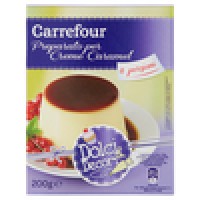 Carrefour Dolci & Decori Preparato per Creme Caramel 2 x 70 g + caramello