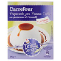 Carrefour Dolci & Decori Preparato per Panna Cotta con guarnizione al Caramello 65g + caramello