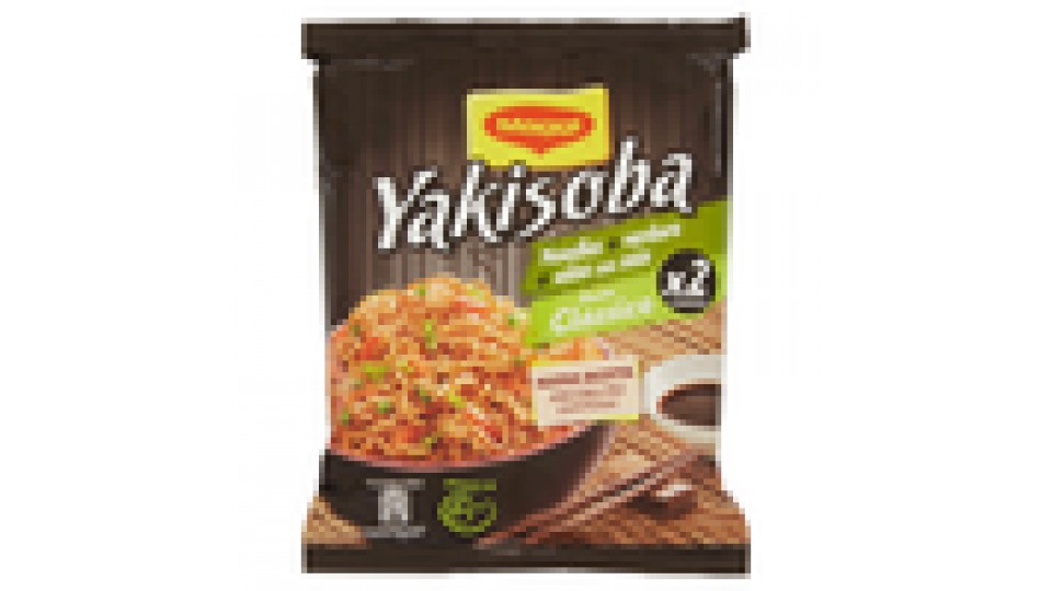 MAGGI YAKISOBA GUSTO CLASSICO Noodles istantanei con verdure e salsa con soia