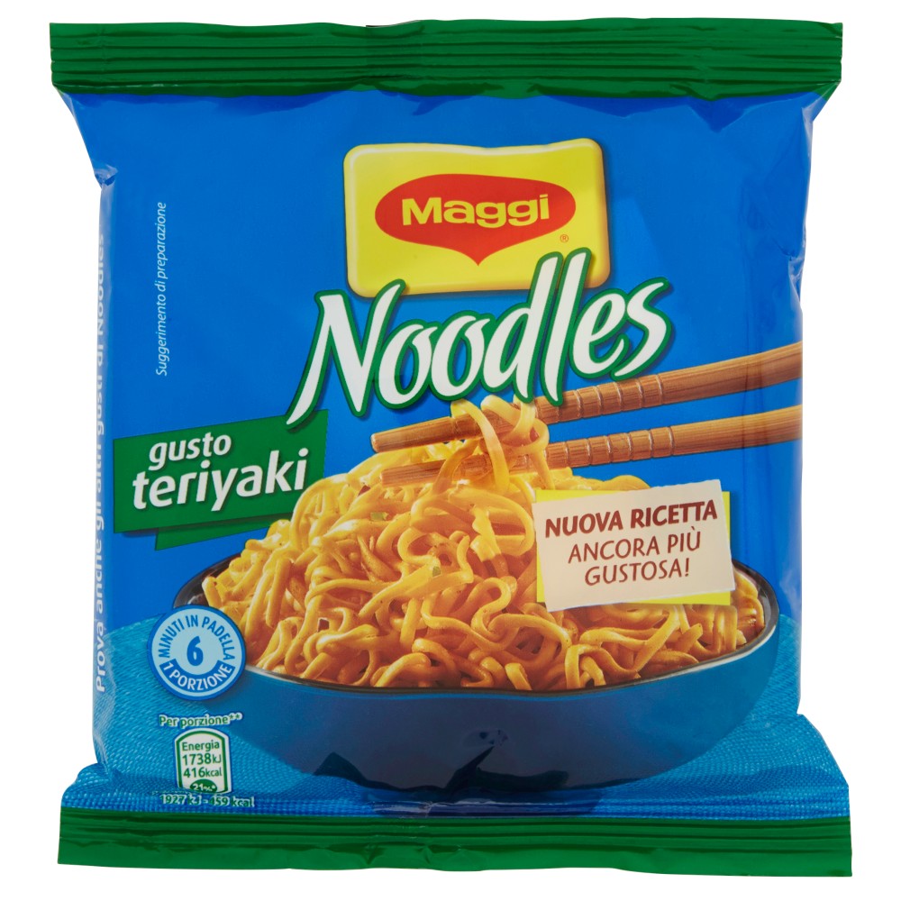 MAGGI NOODLES GUSTO TERIYAKI Noodles istantanei e condimento al gusto Teriyaki