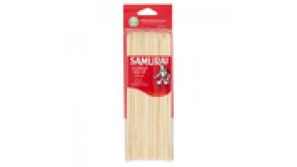 Samurài Spiedi Deluxe in Bambù Sezione Tonda 20 cm ø 3,0 mm