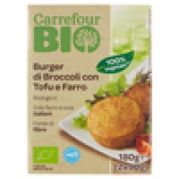 Carrefour Bio Burger di Broccoli con Tofu e Farro Biologico