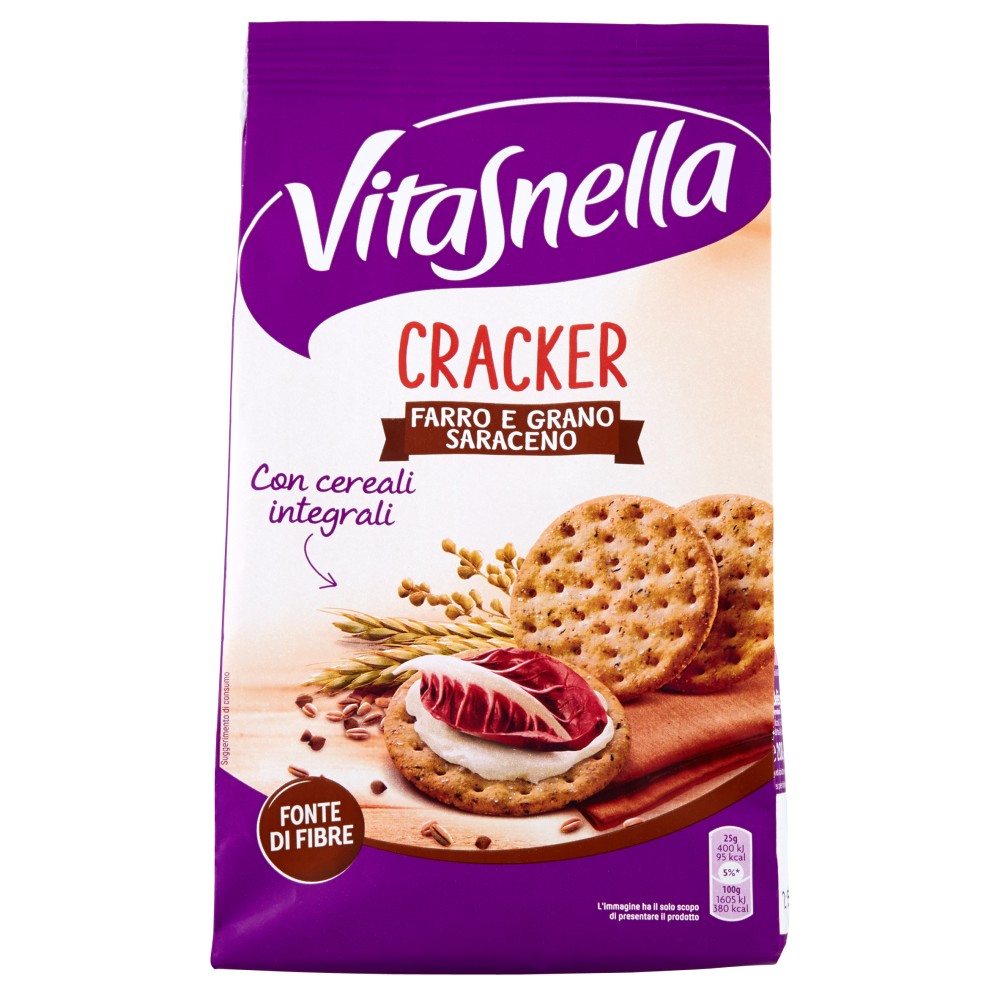 Vitasnella Cracker Farro e Grano Saraceno