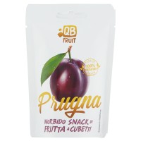 QB Fruit Prugna Morbido Snack di Frutta a Cubetti