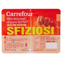 Carrefour Sfiziosi Mini W�rstel di puro Suino