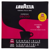 Lavazza Espresso Deciso 10 Compatibile con le Macchine Nespresso* 100 Capsule