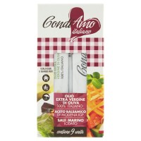 CondiAmo italiano Olio Extra Vergine 3x10ml, Aceto Balsamico di Modena IGP