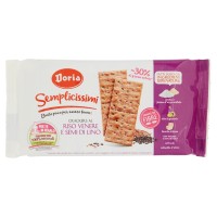 Doria Semplicissimi Crackers al Riso Venere e Semi di Lino