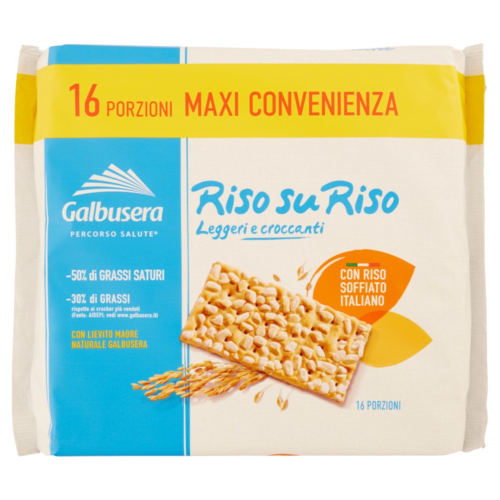 Galbusera RisosuRiso Leggeri e croccanti con Riso Soffiato Italiano