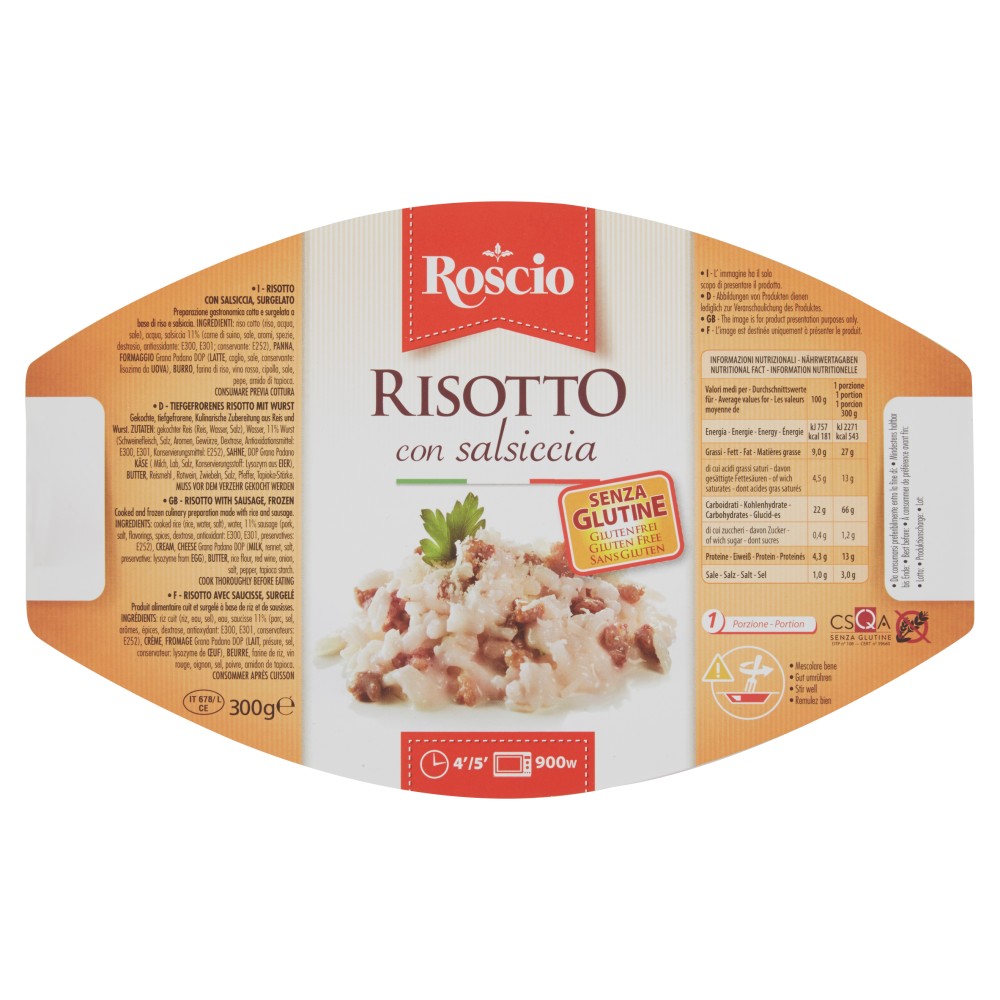 Roscio Risotto con salsiccia