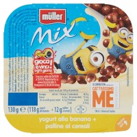 m�ller Mix Cattivissimo Me yogurt alla banana + palline ai cereali