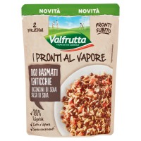 Valfrutta I Pronti al Vapore Riso Basmati, Lenticchie, Bocconcini di Soia, Salsa di Soia