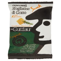 Su Guttiau l'originale croccanti Sfogliatine di Grano gusto Rosmarino Snack