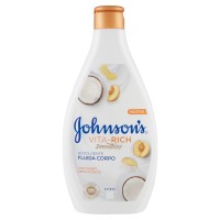 Johnson's Vita-Rich smoothies Fluida Corpo Avvolgente con Yogurt, Pesca e Cocco