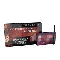 Maybelline cofanetto idea regalo di Natale, pochette con palette Burgundy