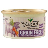 PURINA BEYOND Grain Free Gatto Mousse ricco in Manzo con Carote