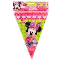 Decorata Party Festone Bandierine in Plastica Disney Minnie