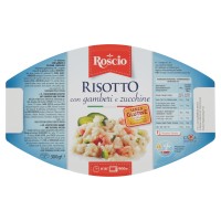 Roscio Risotto con gamberi e zucchine