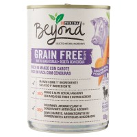 PURINA BEYOND Grain Free Cane Bocconi in Pat� ricco in Manzo con Carote