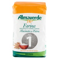 Almaverde bio Farina Biologica di Grano Tenero Macinata a Pietra Tipo 1