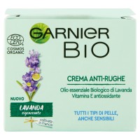 Garnier Bio Crema Antirughe Rigenerante alla Lavanda con Olio di Argan e Vitamina E