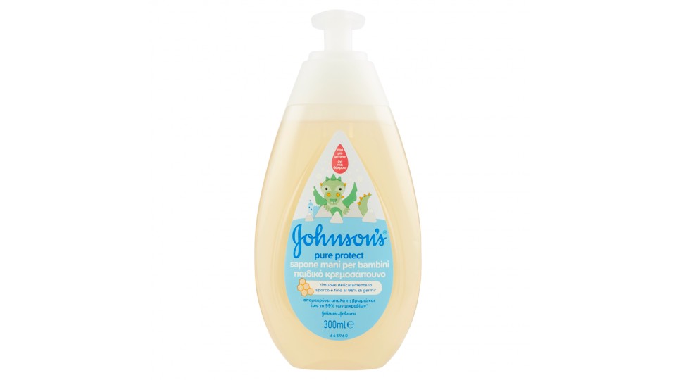 Johnson's pure protect sapone mani per bambini