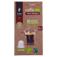King Cup caff� bio 100% Arabica Capsule Compatibili Nespresso* Capsula Compostabile**