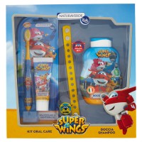 Naturaverde Kids Gift Set Super Wings Kit Oral Care +Doccia Shampoo