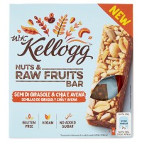 W.K Kellogg Nuts & Raw Fruits Bar Semi di Girasole & Chia e Avena