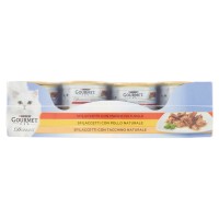 PURINA GOURMET Diamant Gatto Sfilaccetti con Manzo, Pollo, Tacchino Naturale lattina