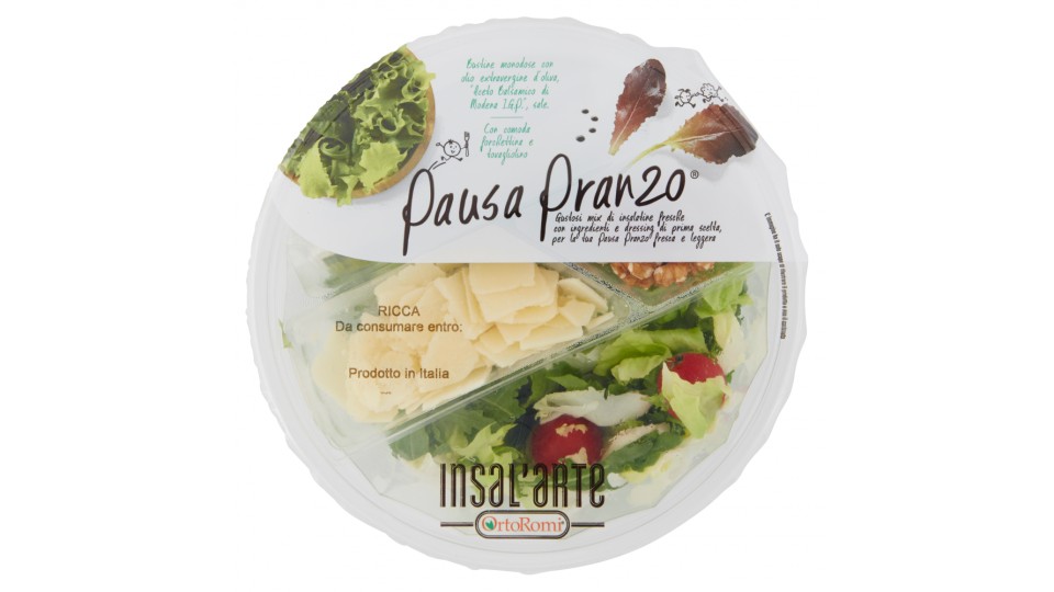 Insal'Arte Pausa Pranzo Ricca con Noci e formaggio e scaglie