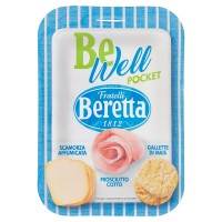 Fratelli Beretta Be Well Pocket Scamorza Affumicata Prosciutto Cotto Gallette di Mais