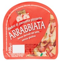 Bechèr dadini di pancetta piccante Arrabbiata