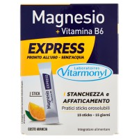 Laboratoires Vitarmonyl Magnesio + Vitamina B6 Express 15 sticks