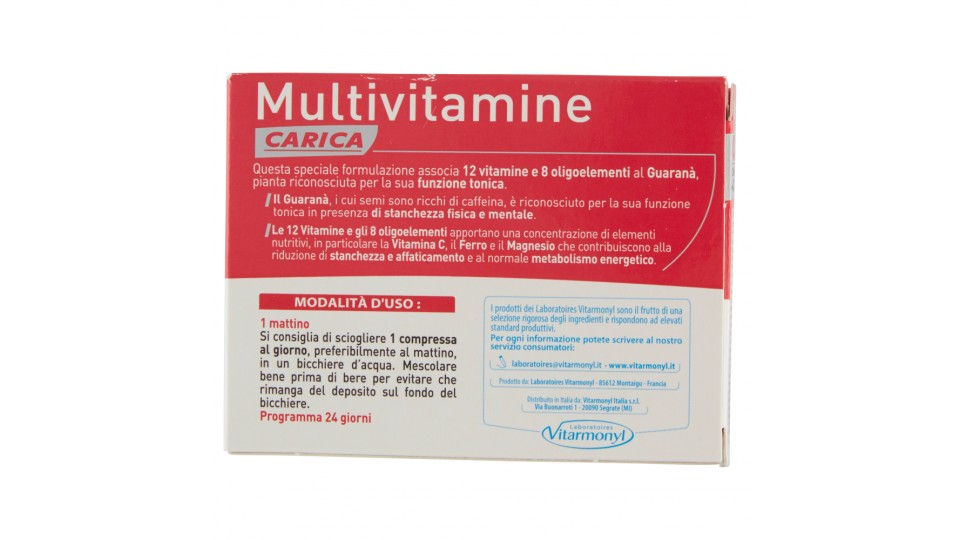 Laboratoires Vitarmonyl Multivitamine Carica 24 Compresse ... Laboratoires Vitarmonyl Multivitamine Carica 24 Compresse ...