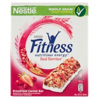 FITNESS FRUTTI ROSSI Barretta di cereali integrali con fragole e mirtilli rossi
