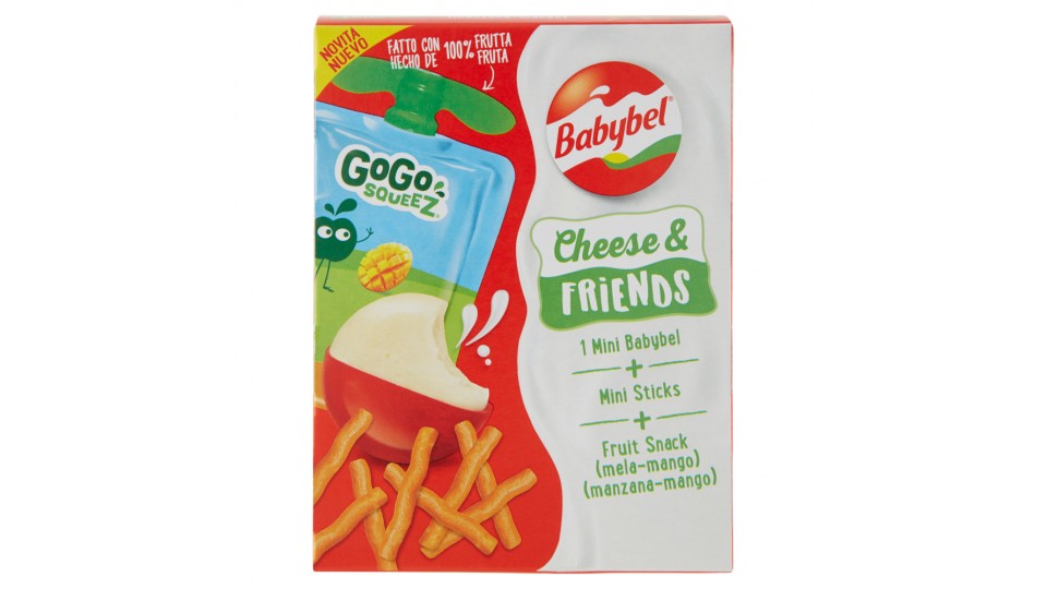 Babybel Cheese & Friends 1 Mini Babybel + Mini Sticks + Fruit Snack (mela-mango)