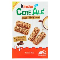 Kinder CereAlé Biscotti ai 7 cereali gocce di cioccolato fondente 6 astucci da 2 biscotti