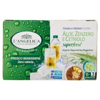 L'Angelica Nutraceutica Tisana a Freddo in Filtro Aloe, Zenzero e Cetriolo 18 Filtri