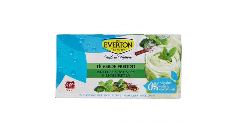 Everton Taste of Nature Tè Verde Freddo Matcha, Menta e Liquirizia