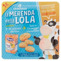 Granarolo la Merenda della Lola 1 Thé deteinato alla Pesca + Snack di Formaggio croccantissimo