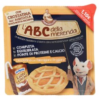 Parmareggio l'ABC della merenda Crostatina all'Albicocca con Latte e cacao