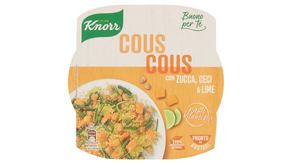 Knorr Buono per te Cous Cous con Zucca, Ceci & Lime