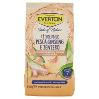 Everton Taste of Nature Tè Solubile Pesca, Ginseng e Zenzero con Zucchero di Canna e Aloe Vera