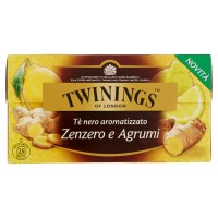 Twinings Tè nero aromatizzato Zenzero e Agrumi