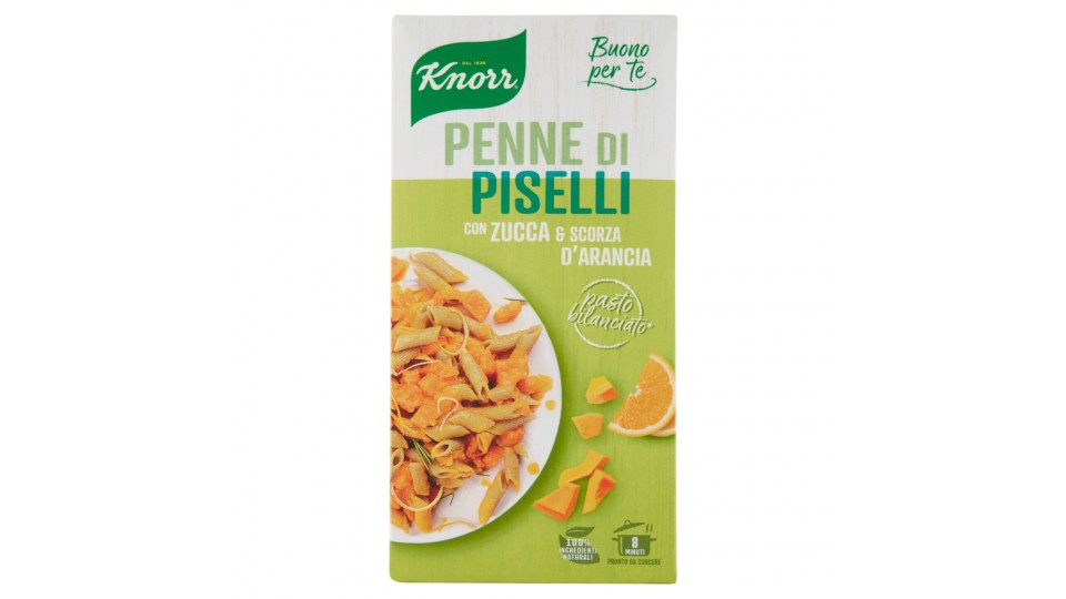 Knorr Buono per te Penne di Piselli con Zucca & Scorza d'Arancia