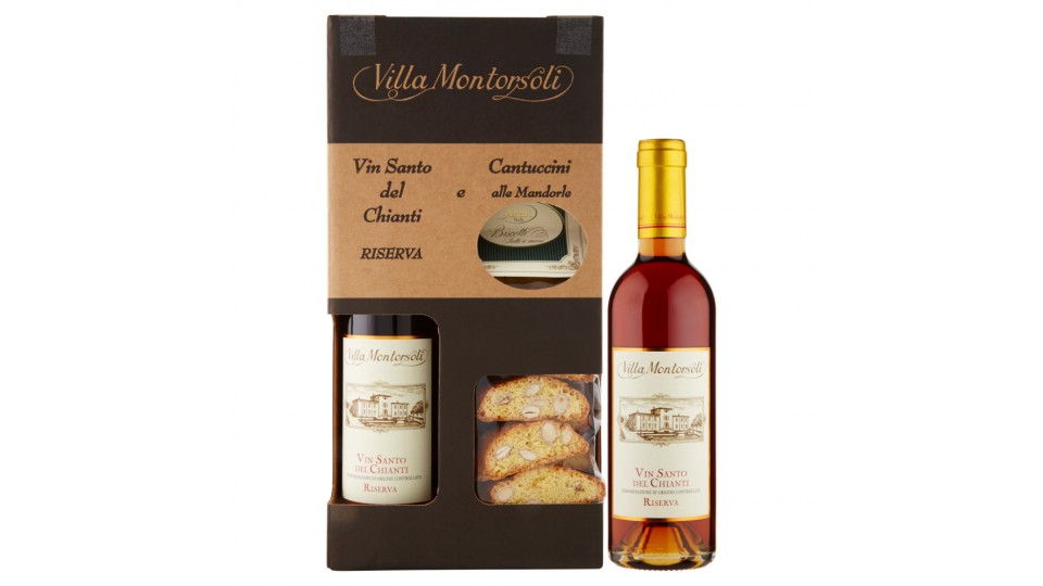 Villa Montorsoli Vin Santo del Chianti DOC Riserva 37,5 cl + Cantuccini alle Mandorle